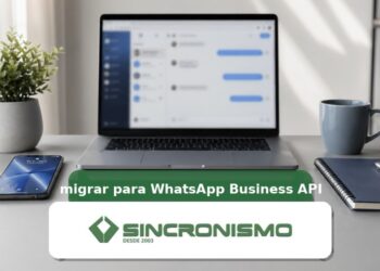Imagem de destaque sobre migrar para WhatsApp Business API com marca da Sincronismo