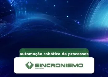 Imagem de destaque sobre automação robótica de processos com marca da Sincronismo