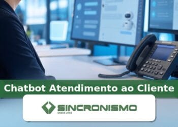 Imagem de destaque sobre Chatbot Atendimento ao Cliente com marca da Sincronismo