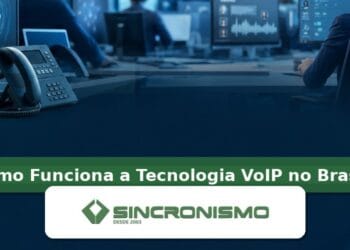Imagem de destaque sobre Como Funciona a Tecnologia VoIP no Brasil? com marca da Sincronismo