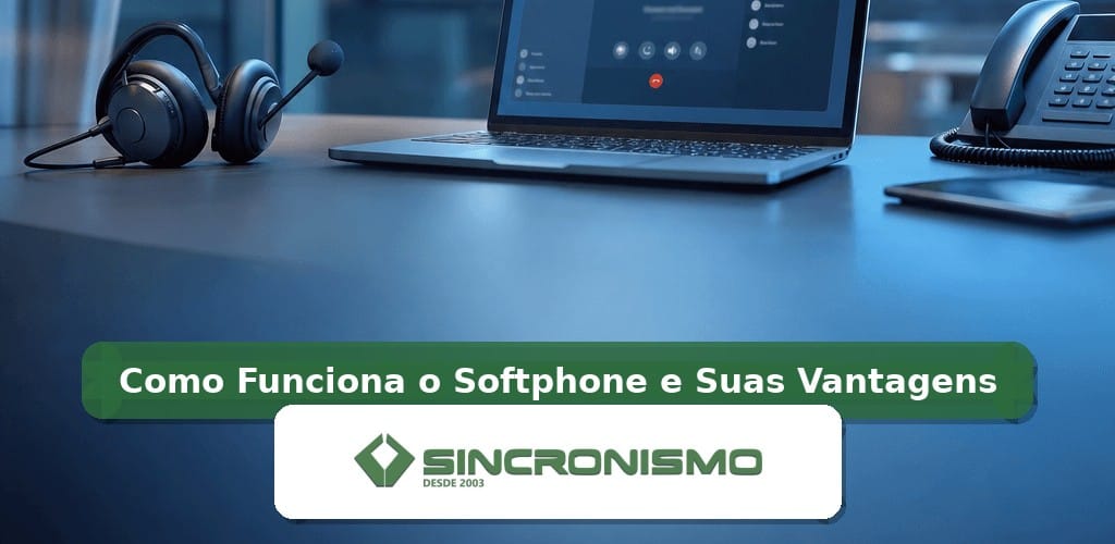 Imagem de destaque sobre Como Funciona o Softphone e Suas Vantagens com marca da Sincronismo