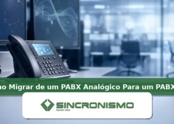 Imagem de destaque sobre Como Migrar de um PABX Analógico Para um PABX IP? com marca da Sincronismo