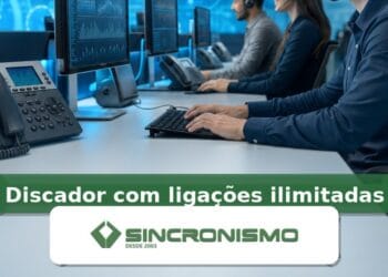 Imagem de destaque sobre Discador com ligações ilimitadas com marca da Sincronismo