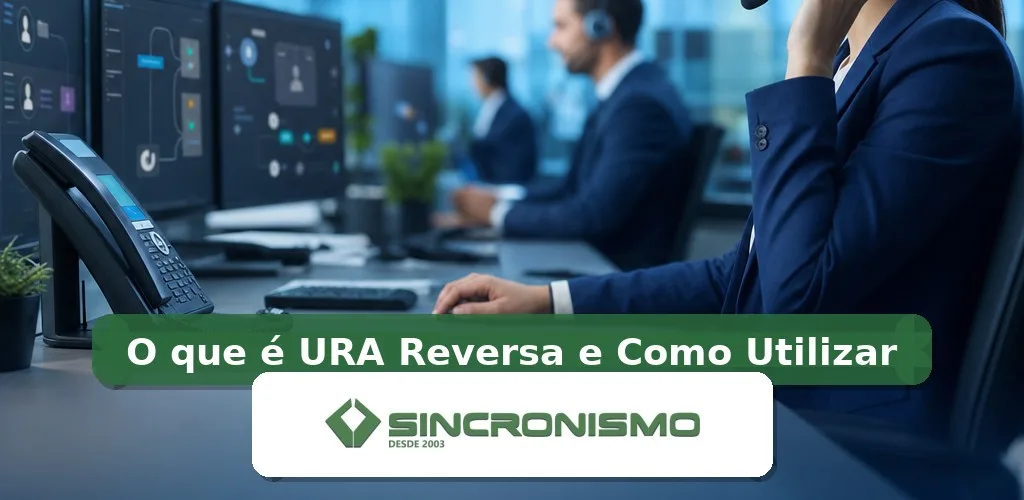 Imagem de destaque sobre O que é URA Reversa e Como Utilizar com marca da Sincronismo