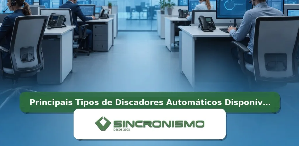 Imagem de destaque sobre Principais Tipos de Discadores Automáticos Disponíveis com marca da Sincronismo