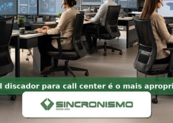 Imagem de destaque sobre qual discador para call center é o mais apropriado com marca da Sincronismo