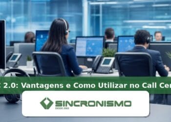 Imagem de destaque sobre SAC 2.0: Vantagens e Como Utilizar no Call Center com marca da Sincronismo