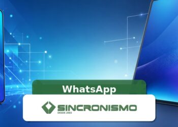 Imagem de destaque sobre WhatsApp com marca da Sincronismo