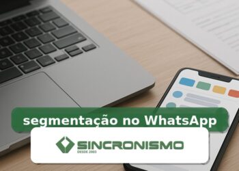 Imagem de destaque sobre segmentação no WhatsApp com marca da Sincronismo