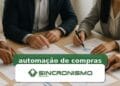 Imagem de destaque sobre automação de compras com marca da Sincronismo