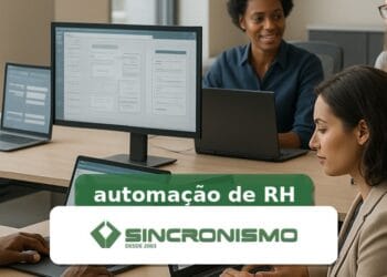 Imagem de destaque sobre automação de RH com marca da Sincronismo