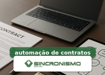 Imagem de destaque sobre automação de contratos com marca da Sincronismo