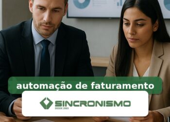 Imagem de destaque sobre automação de faturamento com marca da Sincronismo