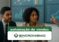 Imagem de destaque sobre automação de vendas com marca da Sincronismo