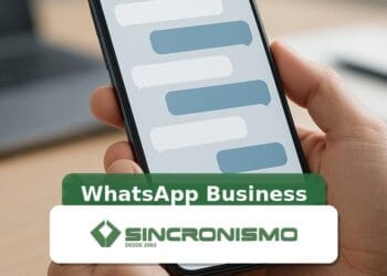 Imagem de destaque sobre WhatsApp Business com marca da Sincronismo