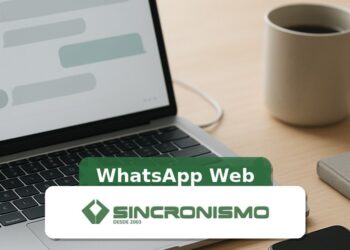 Imagem de destaque sobre WhatsApp Web com marca da Sincronismo