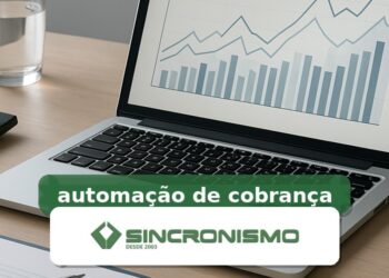 Imagem de destaque sobre automação de cobrança com marca da Sincronismo