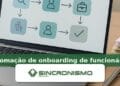 Imagem de destaque sobre automação de onboarding de funcionários com marca da Sincronismo