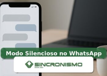 Imagem de destaque sobre Modo Silencioso no WhatsApp com marca da Sincronismo